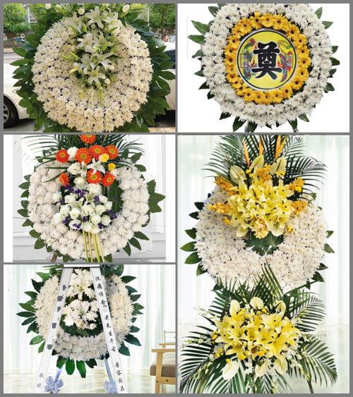 山东青岛胶州市三里河街道辛庄村花圈速递